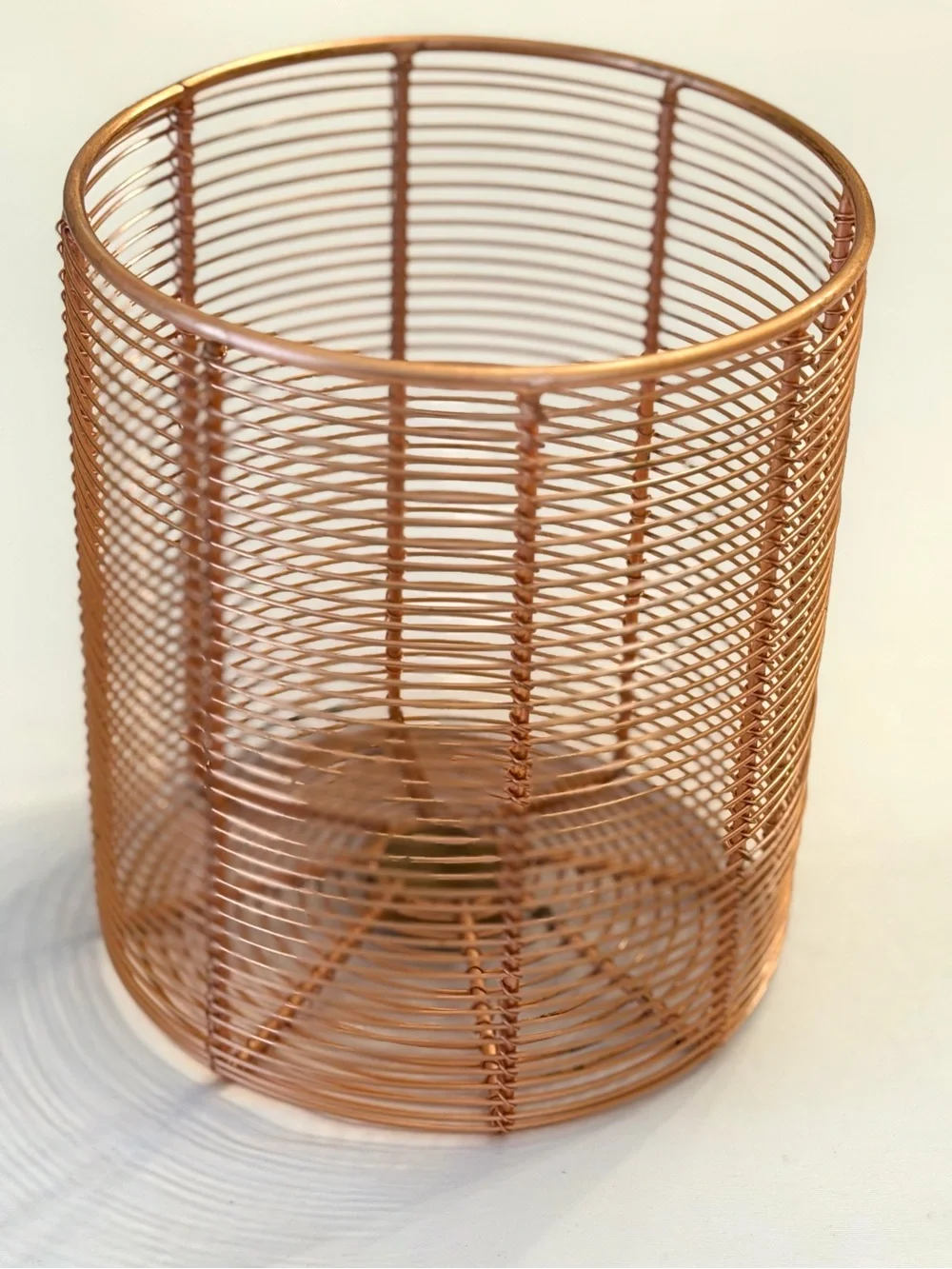 Anthropologie Copper Wire Utensil Holder
